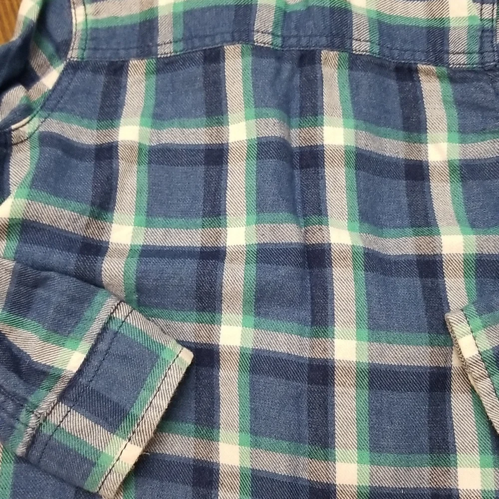 Oshkosh Matching Twin Flannel Buttondown Bundle 4T